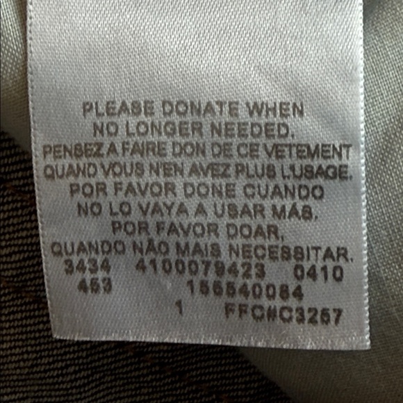 Levi’s 545 Low Boot Cut Jean Dark Blue Distressed Feathering Flap Pocket 10M/32L - Picture 15 of 16